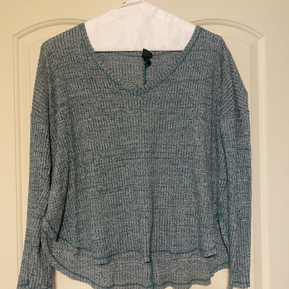 Wild Fable Textured Teal Sweater